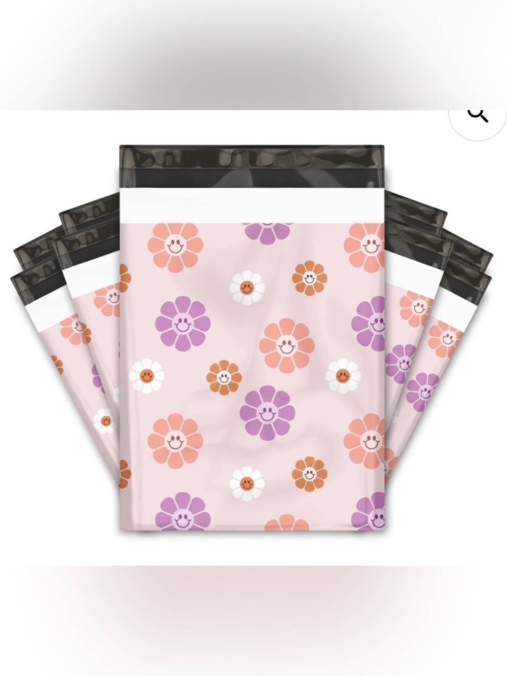 Polymailers: (20) 10x13 Smiley Face/Floral